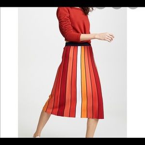 SPORT Tech Knit Pacer Striped Skirt - TORY BURCH